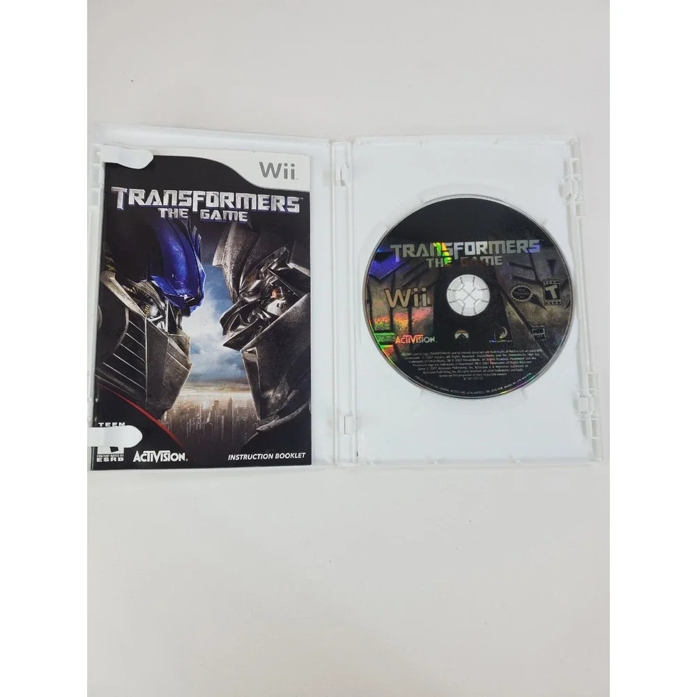 Transformers Wii The Game Nintendo Complete CIB Manual Working Tested